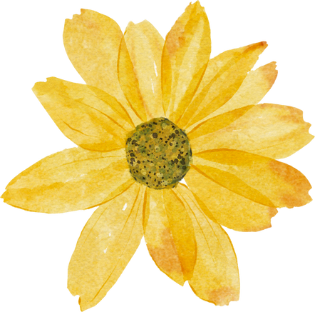 Yellow Watercolor Flower