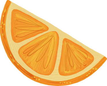 Cute Impasto Food Orange